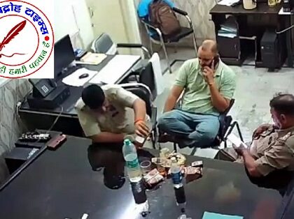 शामली में डायल 112 पुलिस का शराब पीते वीडियो वायरल !