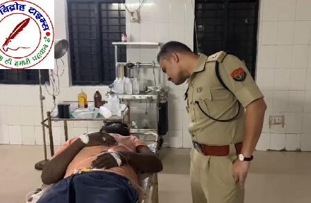 पुलिस मुठभेड़ में 10 हजार का इनामी बदमाश हुआ घायल !