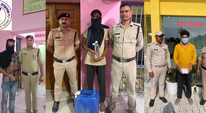 लालकुआं, कालाढूंगी, हल्द्वानी पुलिस ने अवैध शराब के साथ 03 युवकों को तथा 01 वारन्टी को किया गिरफ्तार !