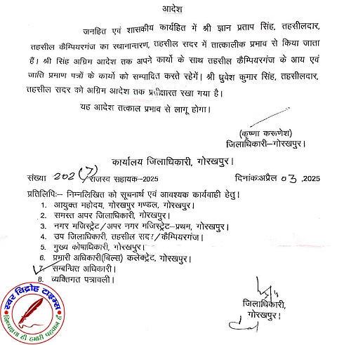 तहसीलदार का गली देते हुए ऑडियो वायरल होने पर DM ने लिया एक्शन !