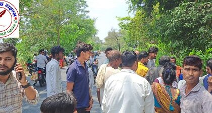 तेज रफ्तार से आ रही इको गाड़ी ने मोटरसाइकिल में मरी टक्कर !